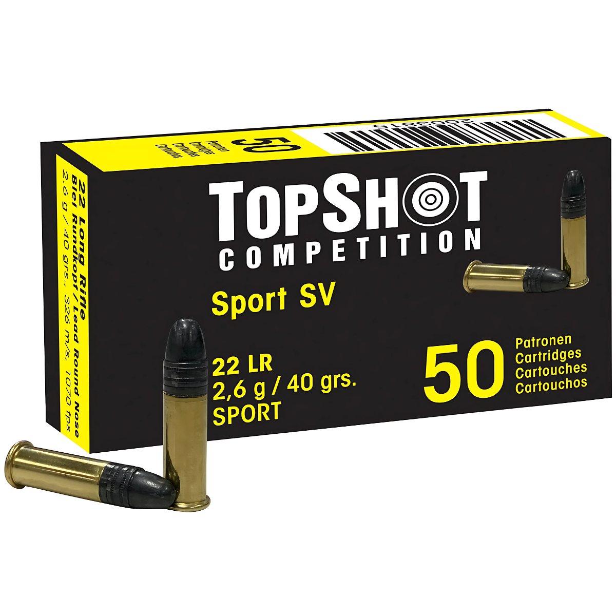 Amunicja .22 LR TopShot Competition Black Edition op.50szt