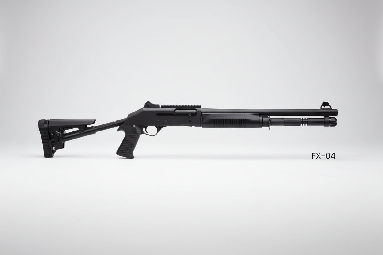 Strzelba samopowtarzalna semi auto AKSA S4 FX-04 Tactical kal. 12/76