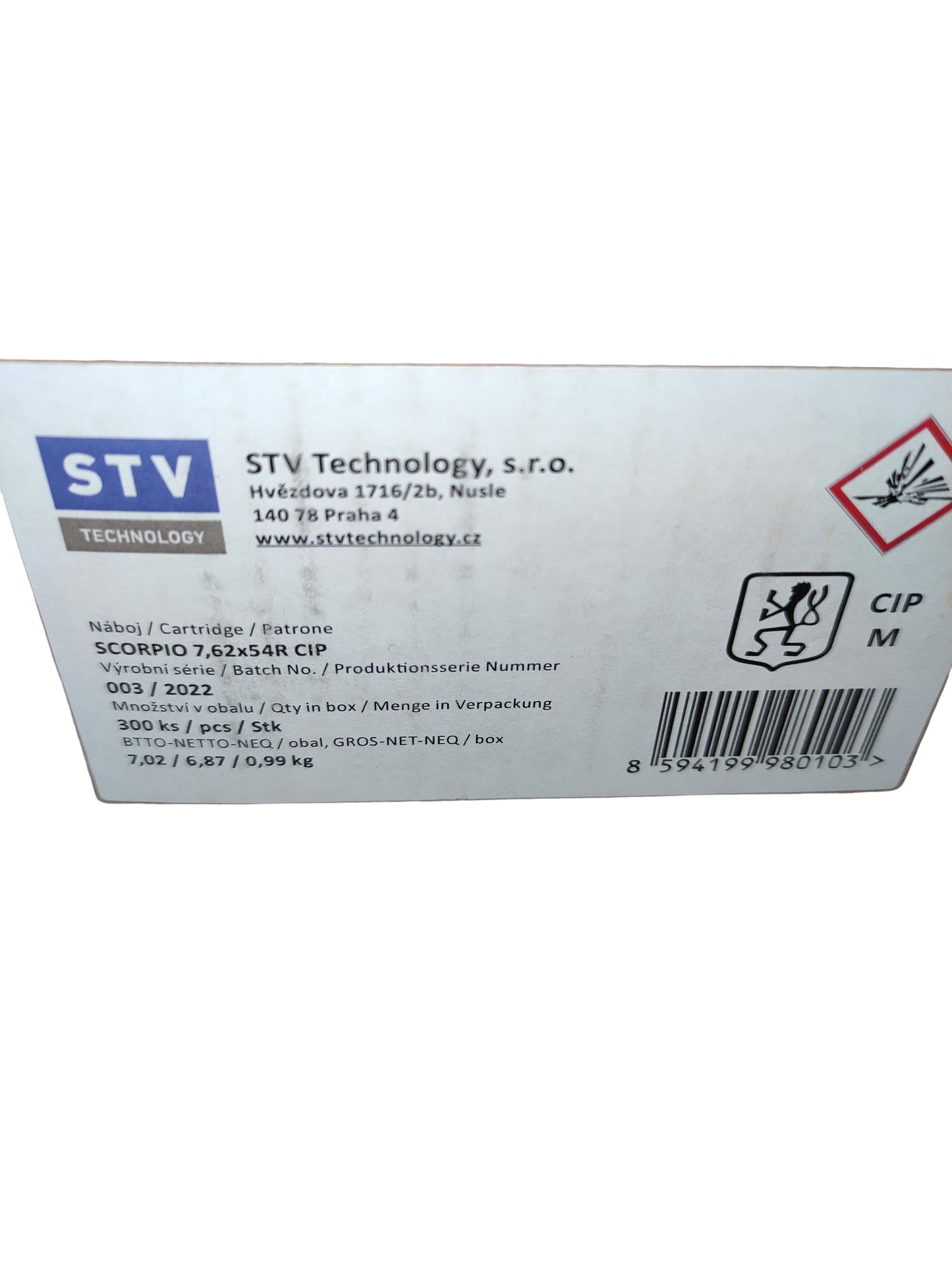 Amunicja Kal. 7,62x54R Mosin STV Scorpio