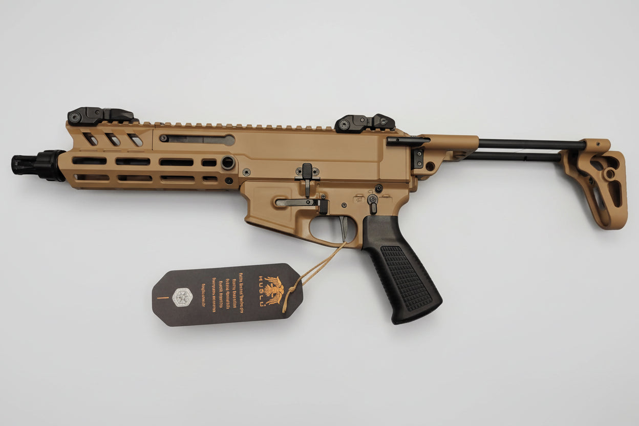 Pistolet Huglu Mohac 8" FDE 9x19mm w zestawie z kolbą teleskopową