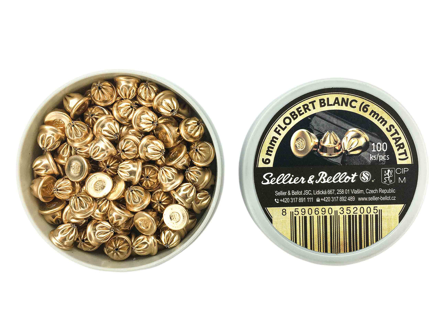 Naboje hukowe 6mm short flobert S&B 100 szt.