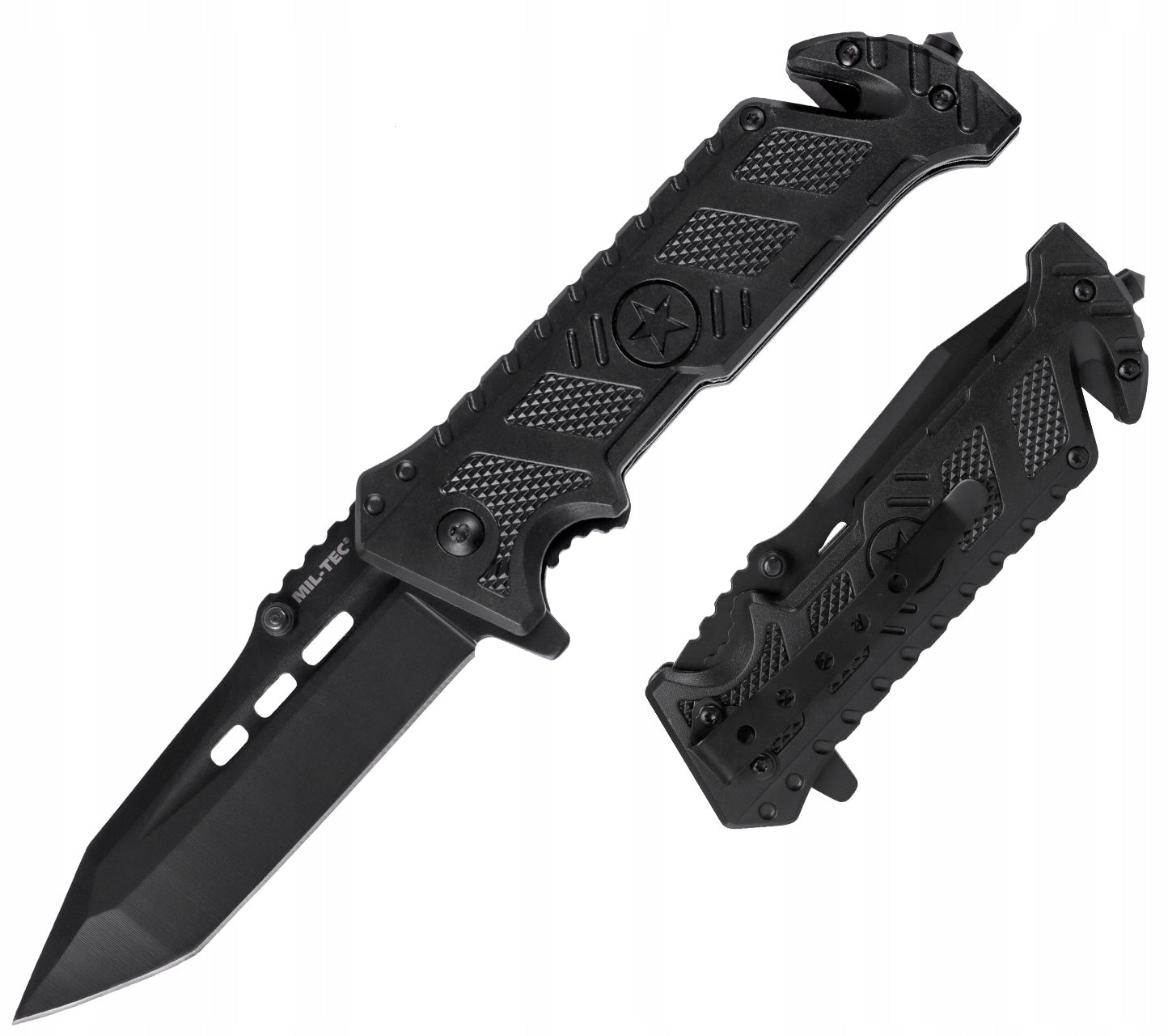 Nóż ratowniczy Mil-Tec Star czarny 15319600