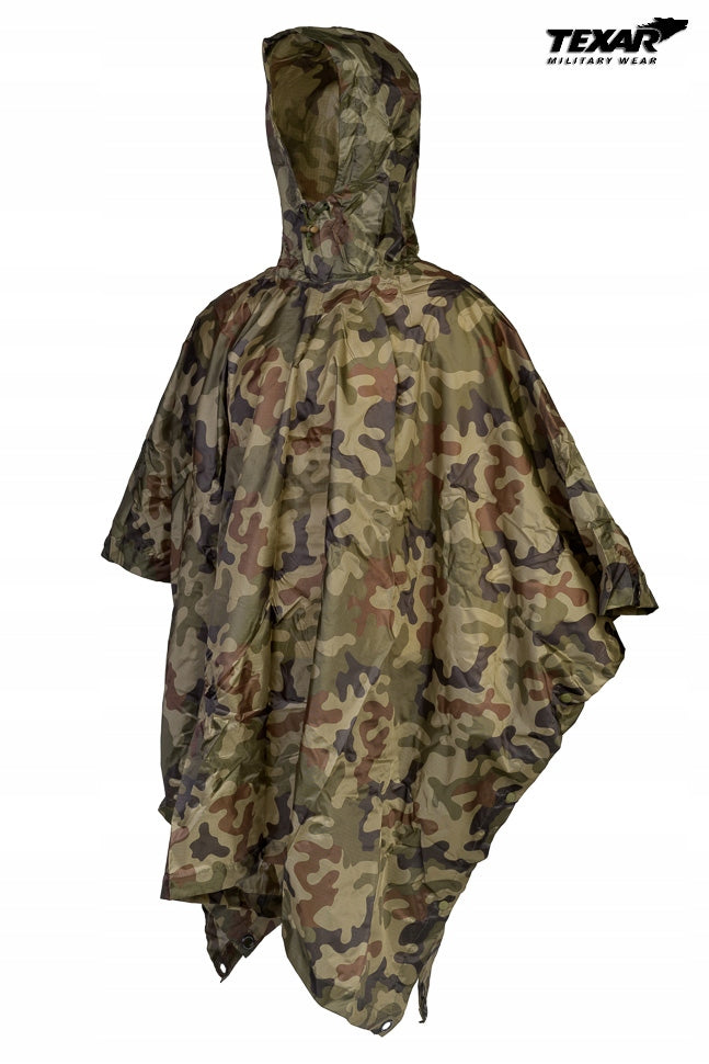 Poncho Texar r. uniwersalny wielokolorowy