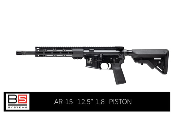 Karabinek SOG AR-15 TŁOKOWY, LUFA 12.5" 1:8, CZARNY, B5