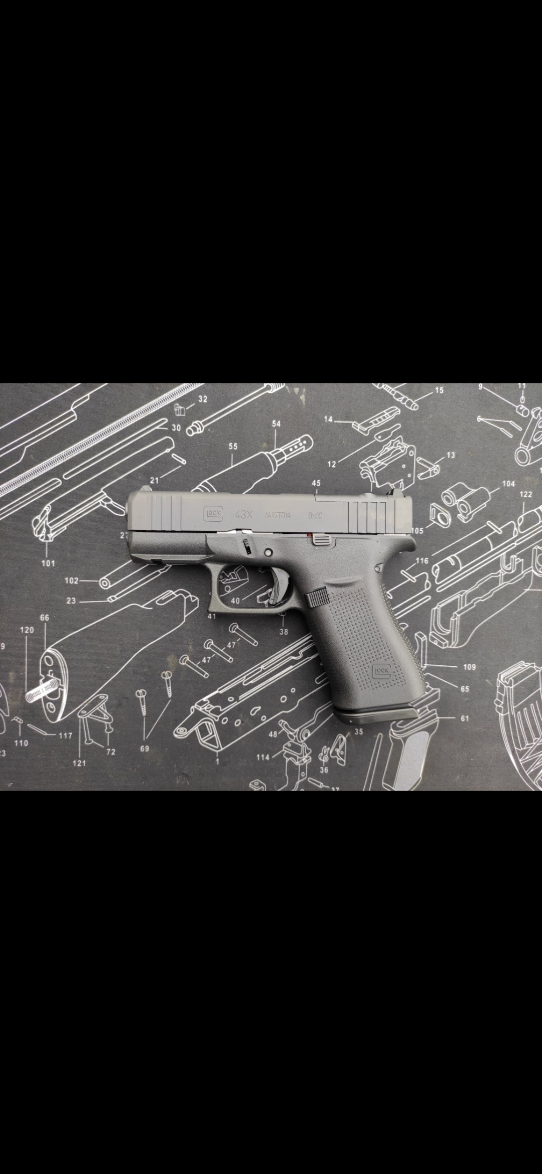 GLOCK 43X R/MOS/FS 9x19mm