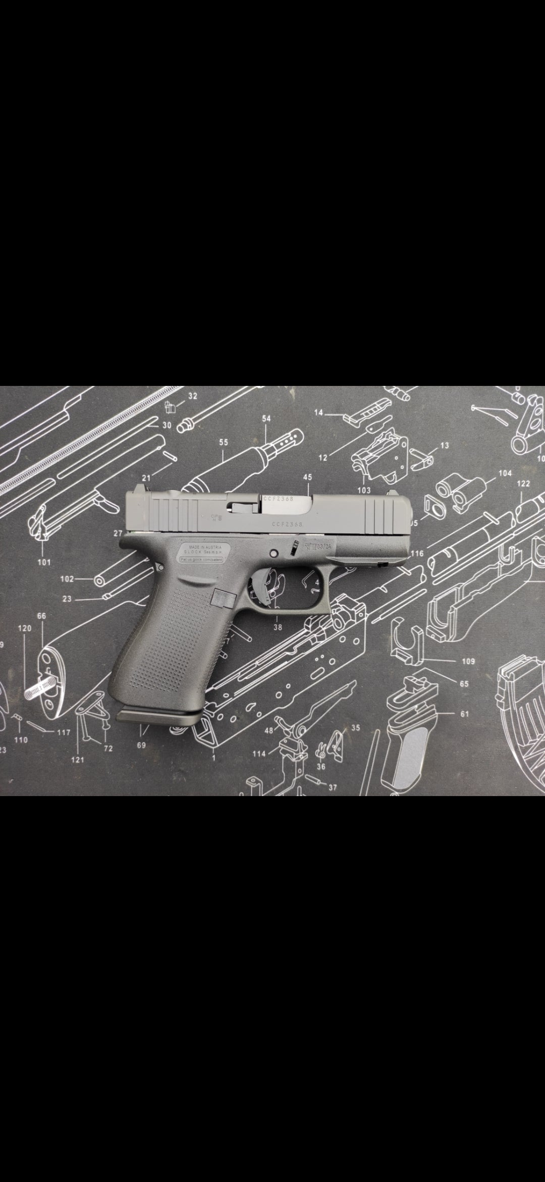 GLOCK 43X R/MOS/FS 9x19mm