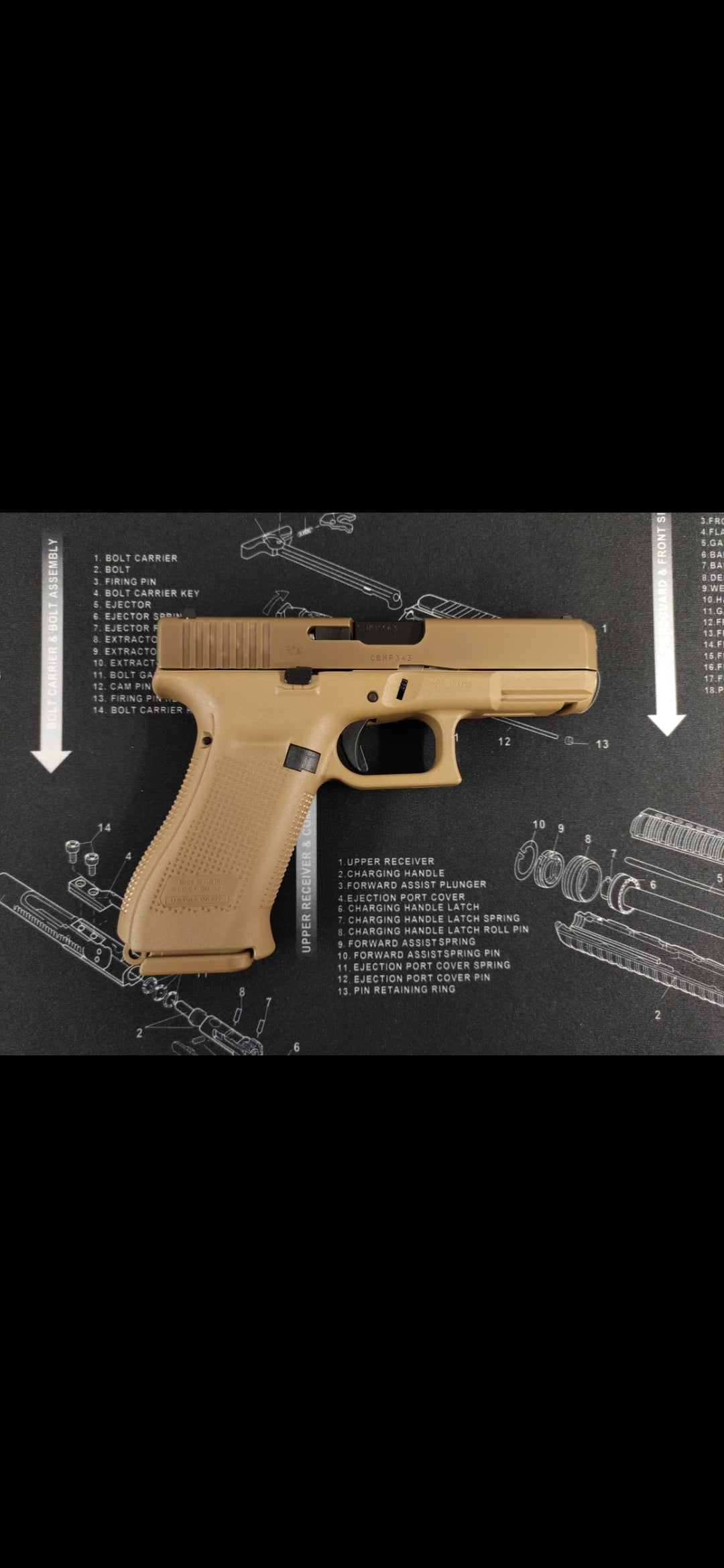 Glock 19X Coyote 9x19mm