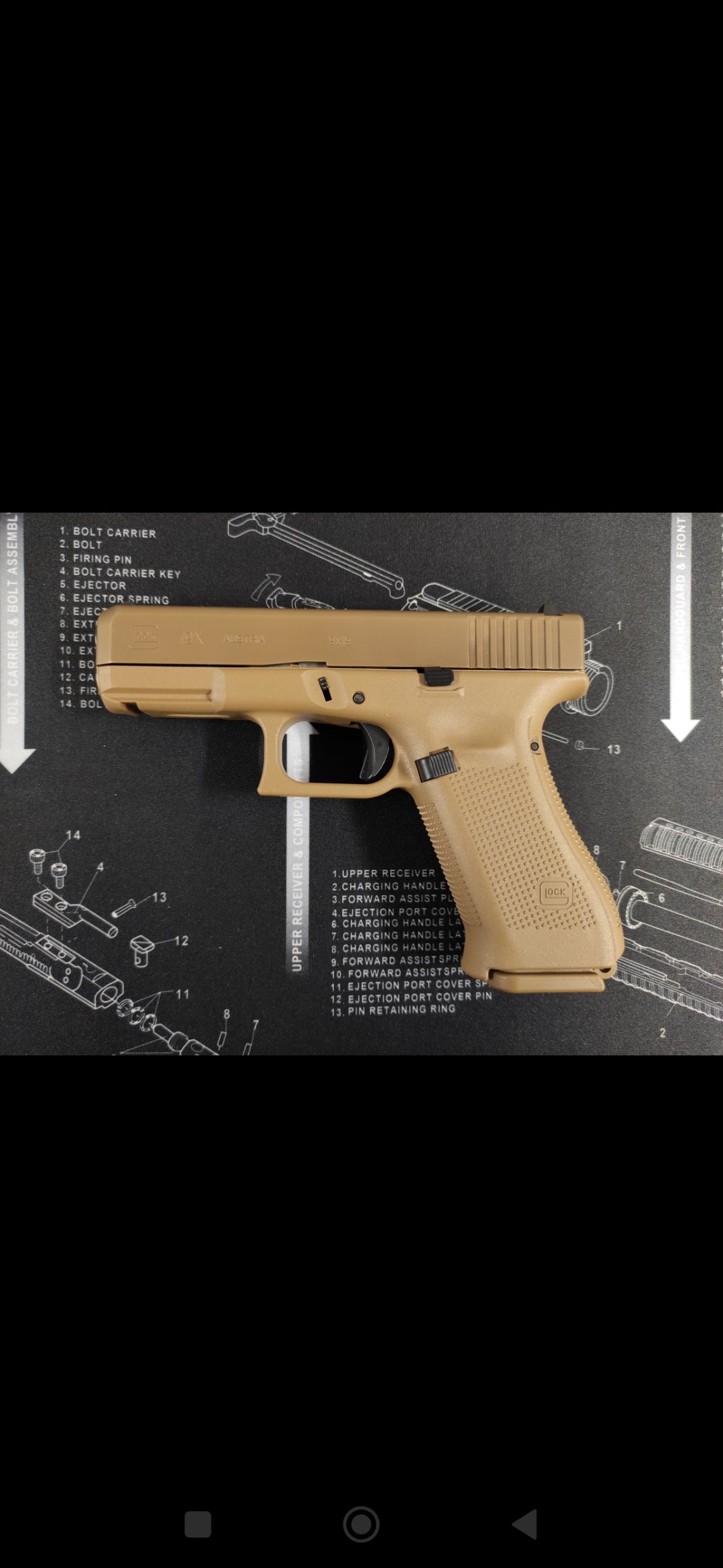 Glock 19X Coyote 9x19mm