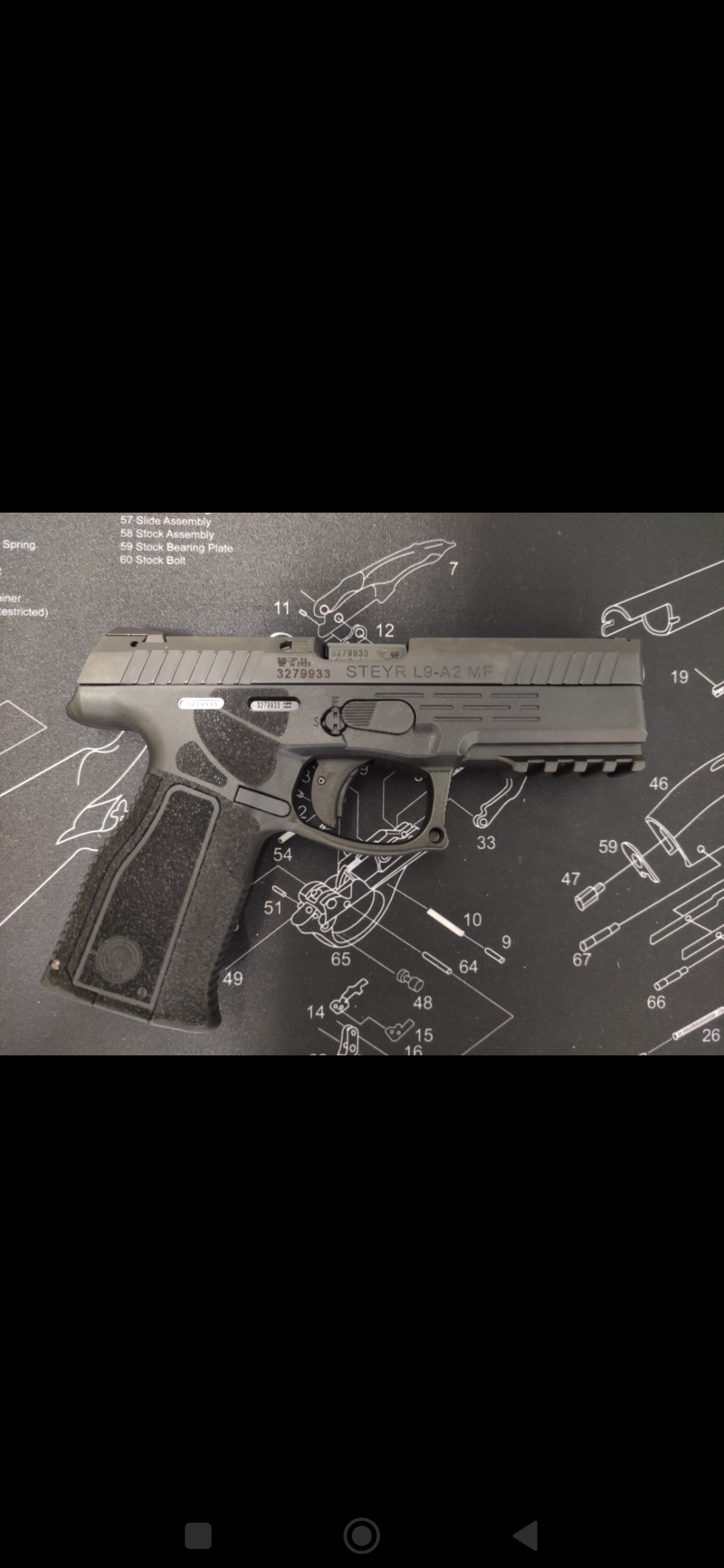 Pistolet Steyr L9-A2 MF Przyrządy trapezoidalne 9x19mm (niedostępny)