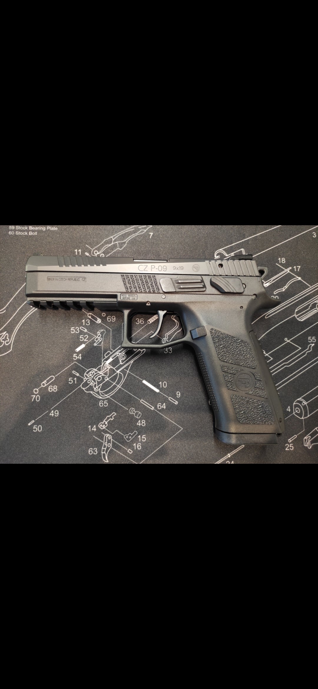 Pistolet CZ P-09 DECOCING + MANUAL SAFETY 9x19mm