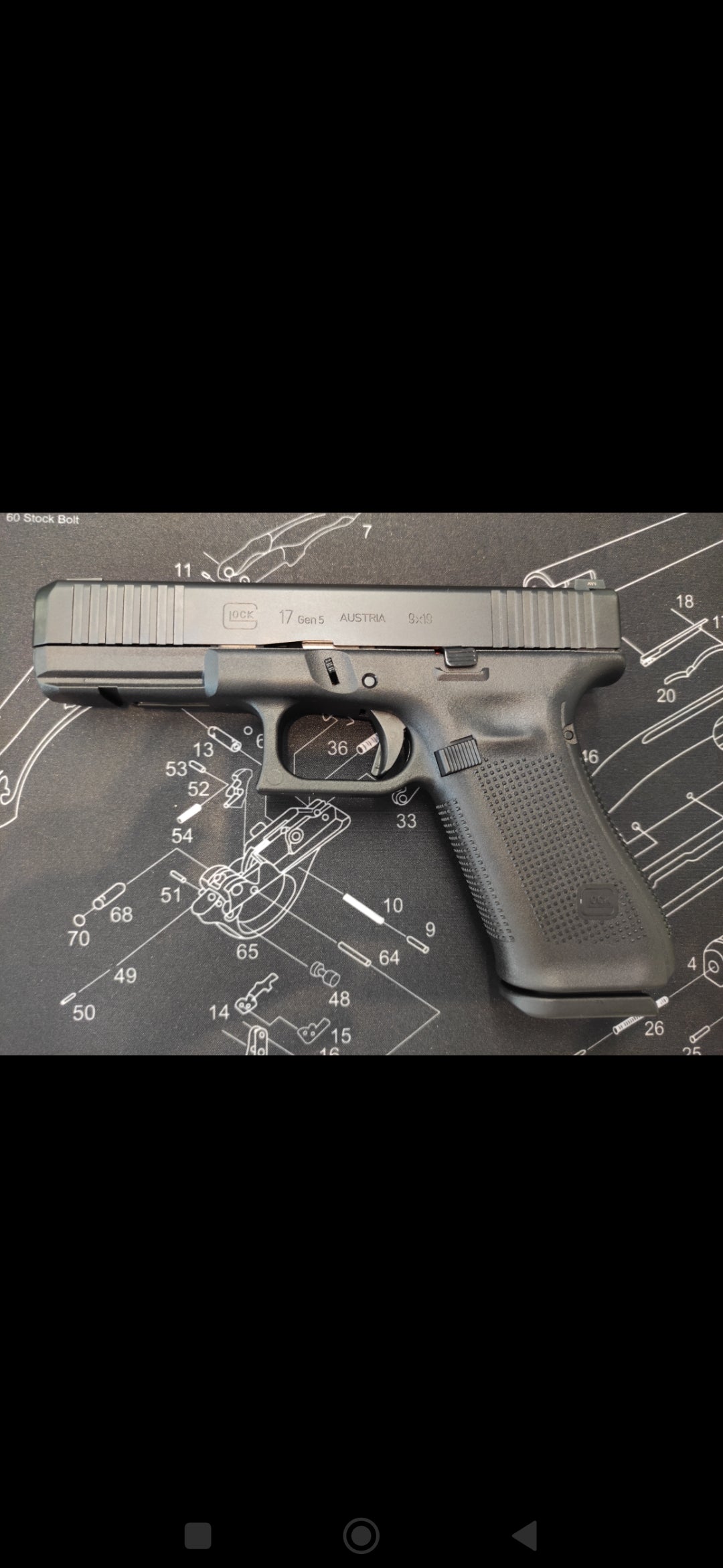 Pistolet Glock 17 Gen.5 Brasilien Kal. 9x19mm Tryt