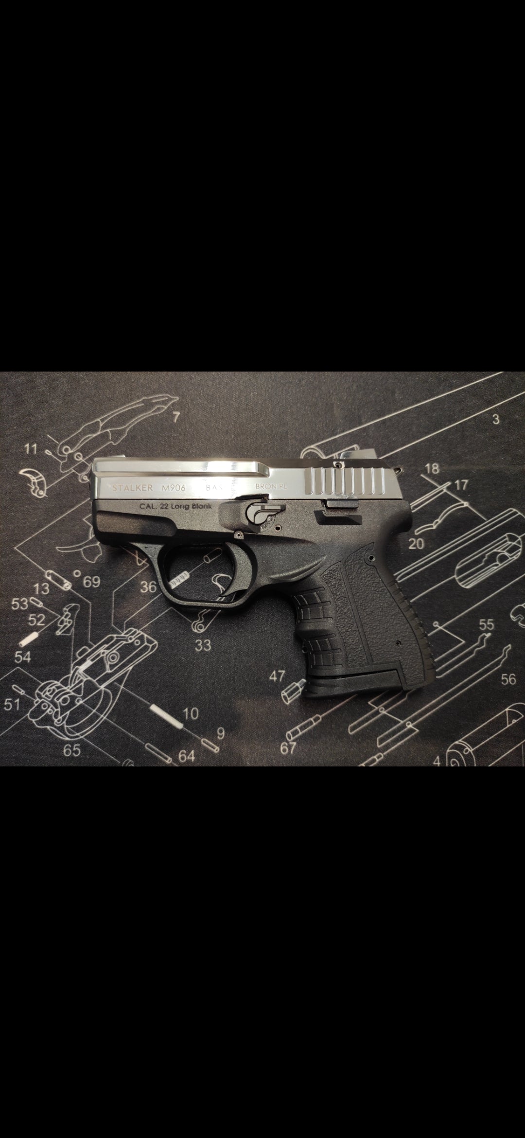 Pistolet hukowy Zoraki M906 BAS Chrom