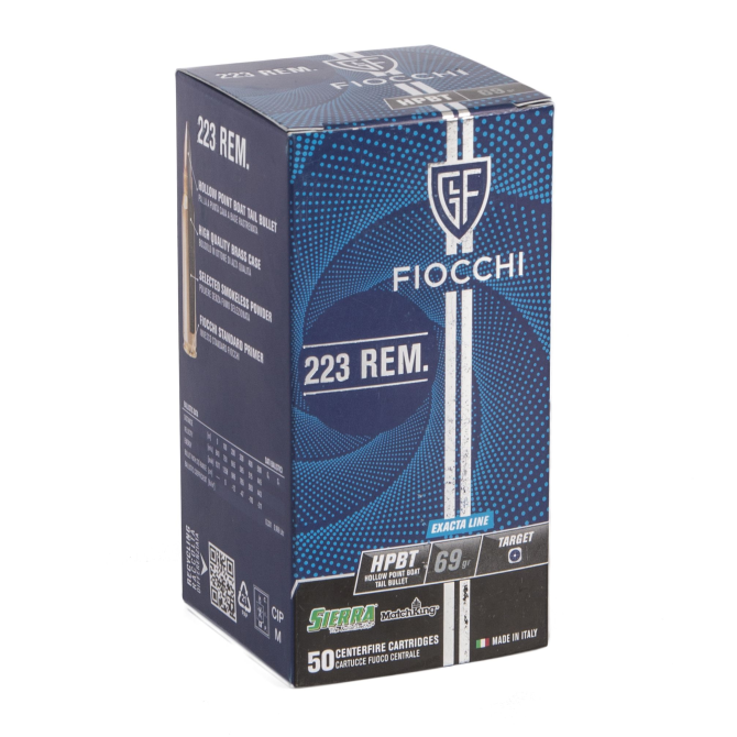 Amunicja Fiocchi .223 REM. Exacta HPBT 69gr/4,5g Sierra Match