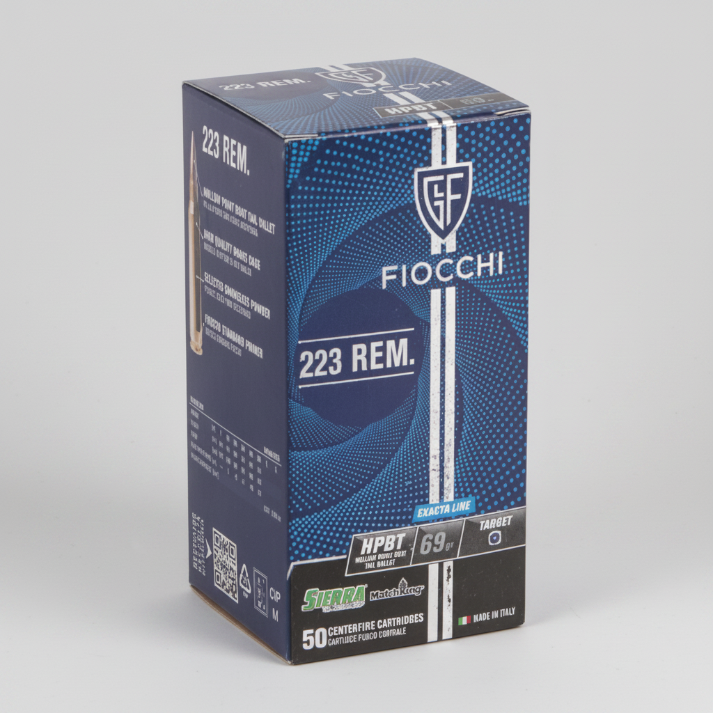 Amunicja Fiocchi .223 REM. Exacta HPBT 69gr/4,5g Sierra Match