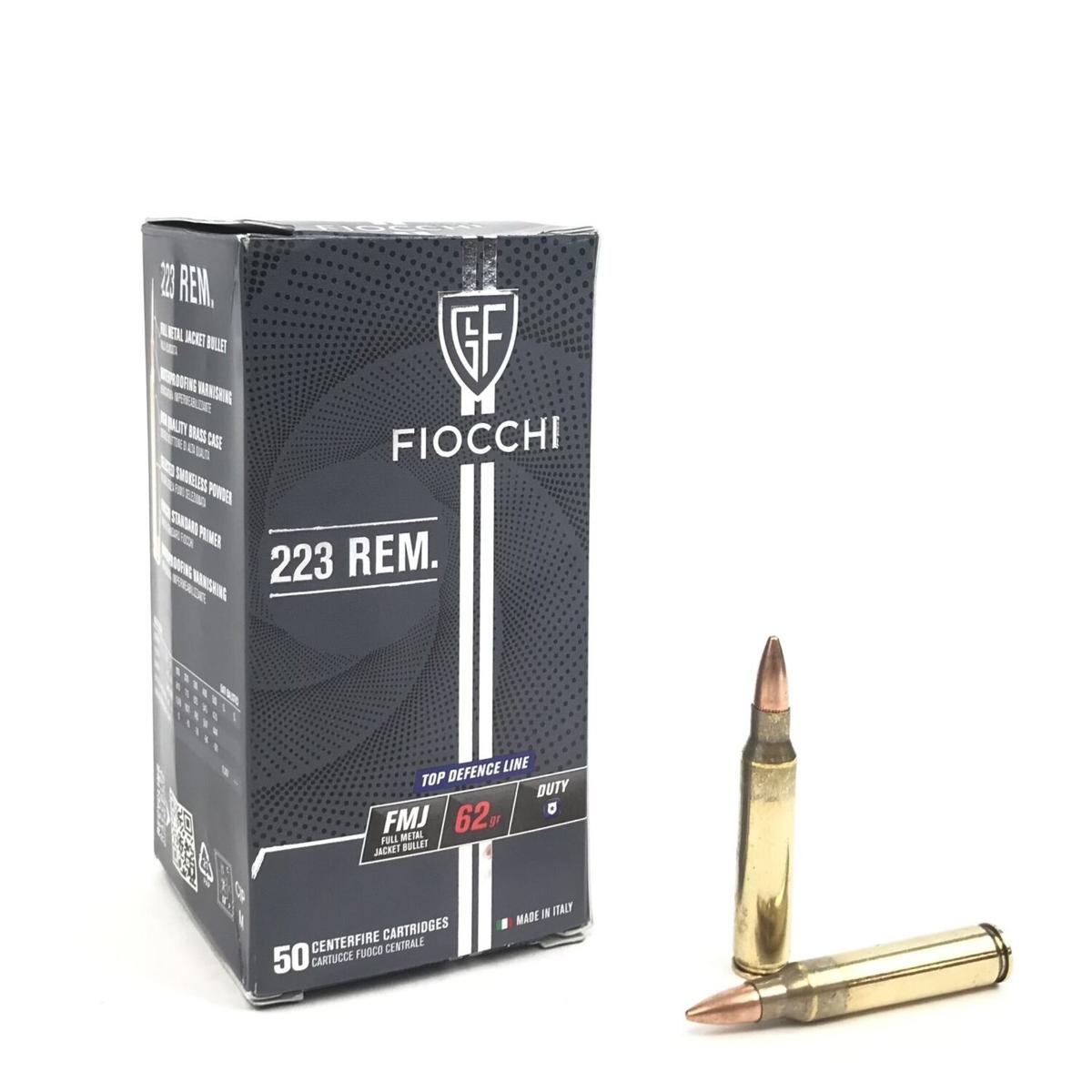Amunicja Kal. .223 Rem. 62gr FMJ Fiocchi