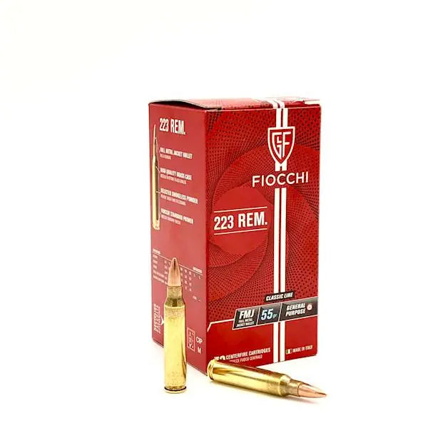 Amunicja .223 REM. FMJ 3,56g/55gr Fiocchi (op.50 szt.)