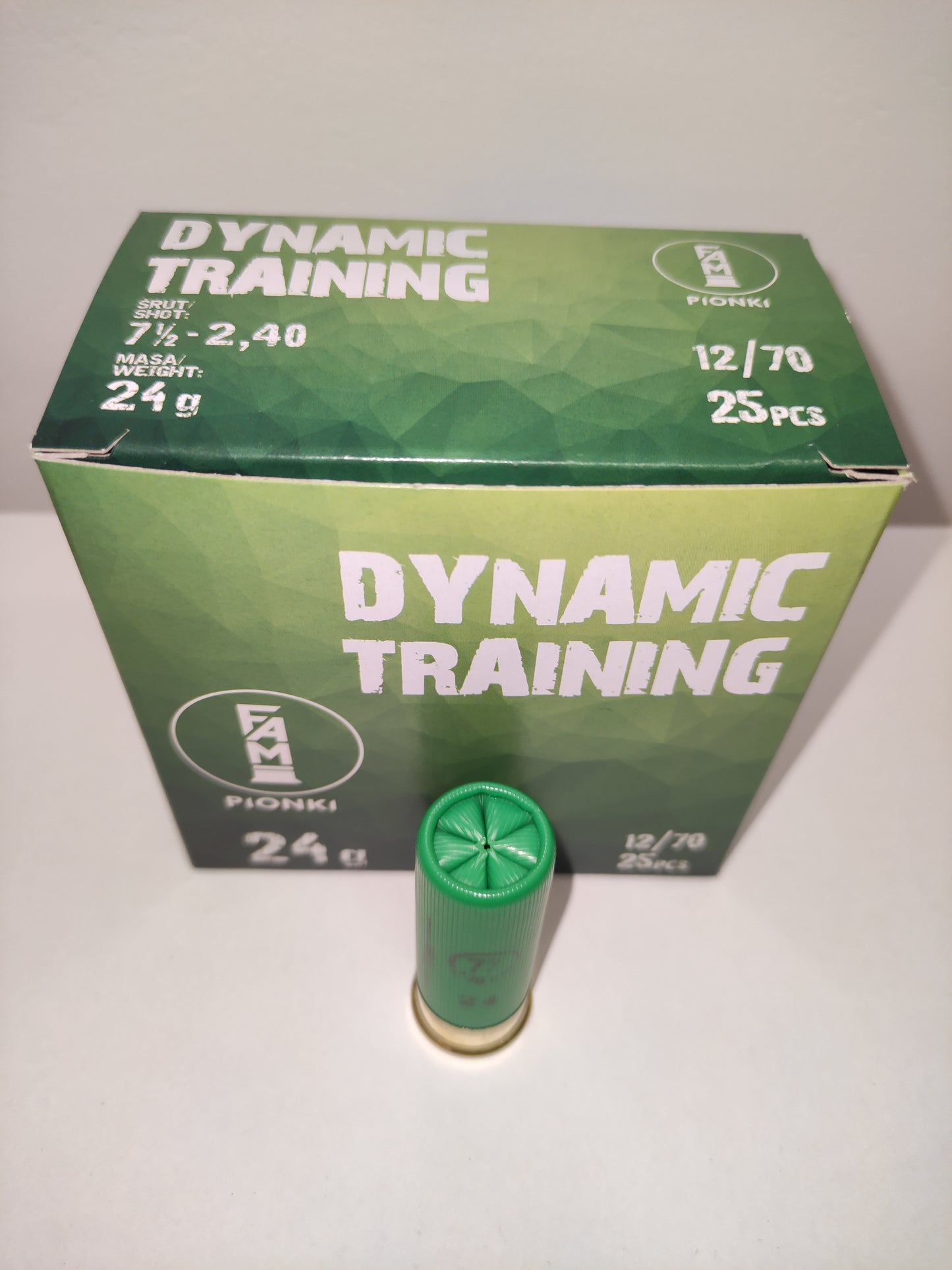 AMUNICJA 12/70 DYNAMIC TRAINING 24g 7,5-2,40 mm FAM-PIONKI