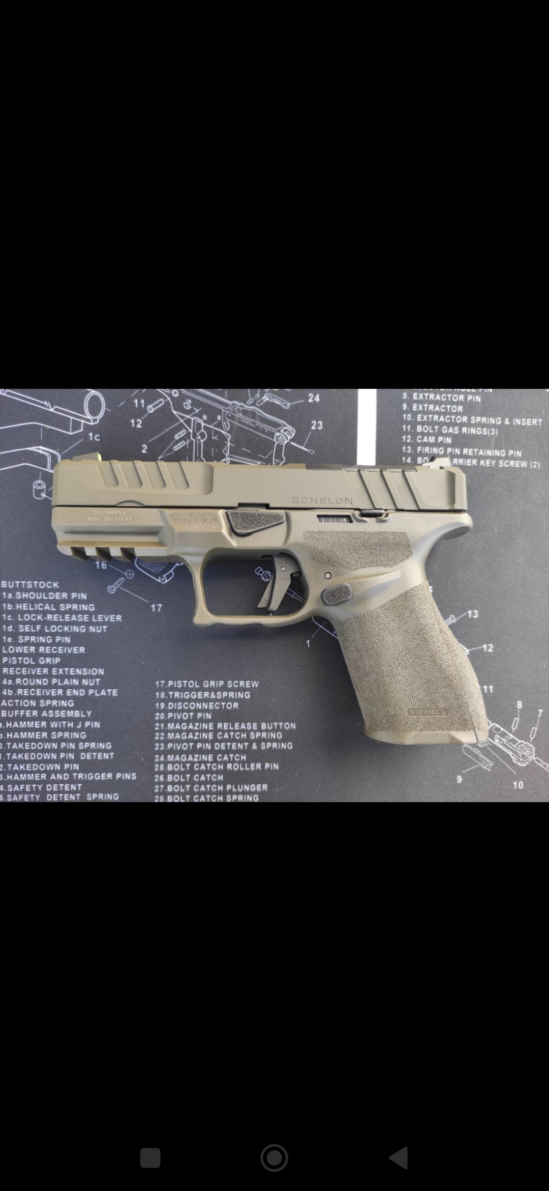 Pistolet Springfield Echelon 4.0 Compact VIS -U notch TRYT ODG 9x19mm