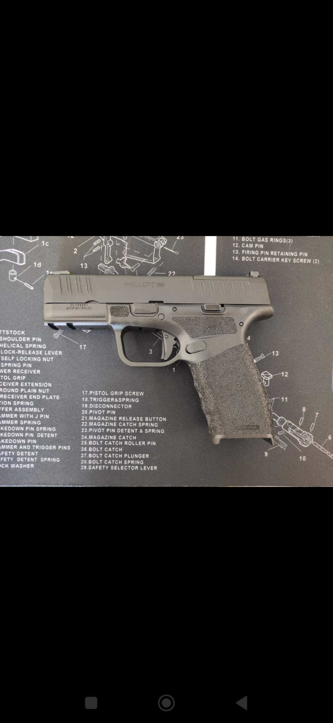 Pistolet Springfield Hellcat PRO OSP BLK kal. 9x19mm Black