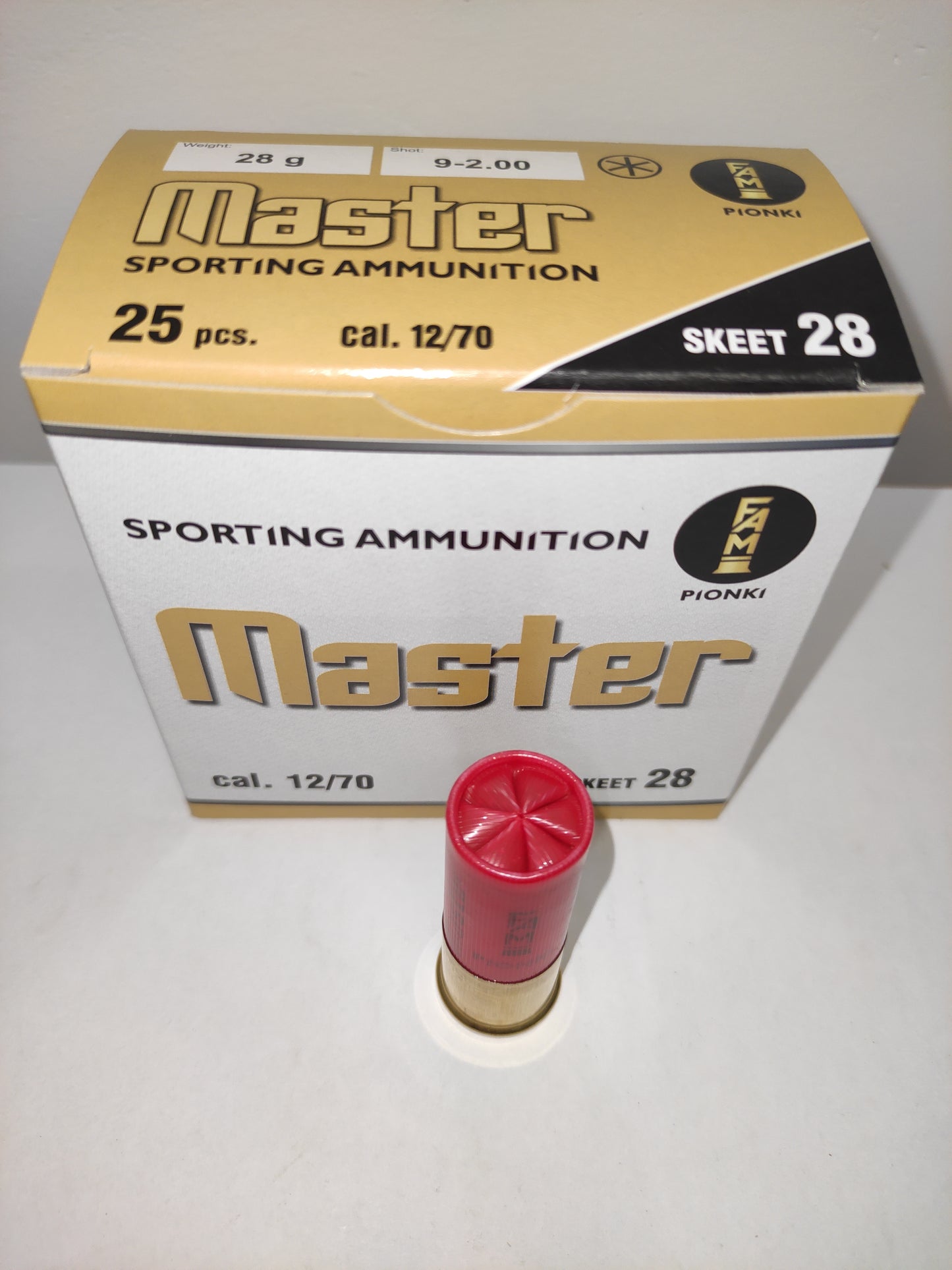 Amunicja 12/70 MASTER SKEET GW 28g 9-2,00 mm FAM-PIONKI