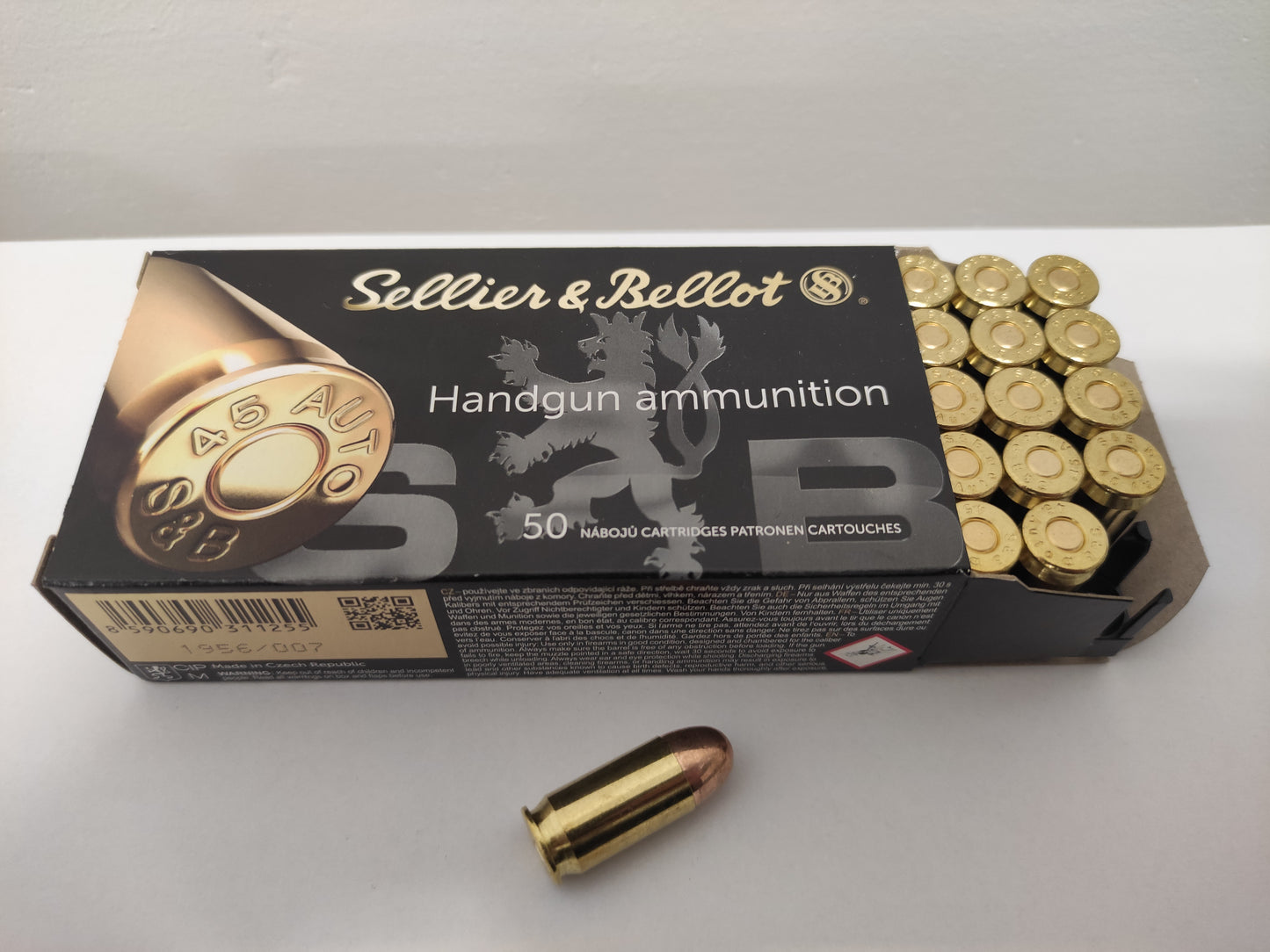 .45 AUTO 230grs 14,9g FMJ S&B