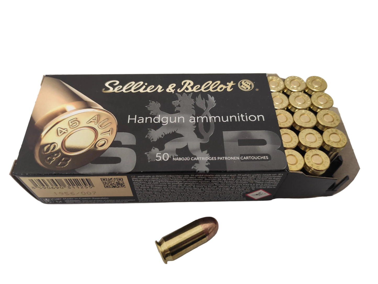 Amunicja Kal.45 AUTO 230grs 14,9g FMJ S&B