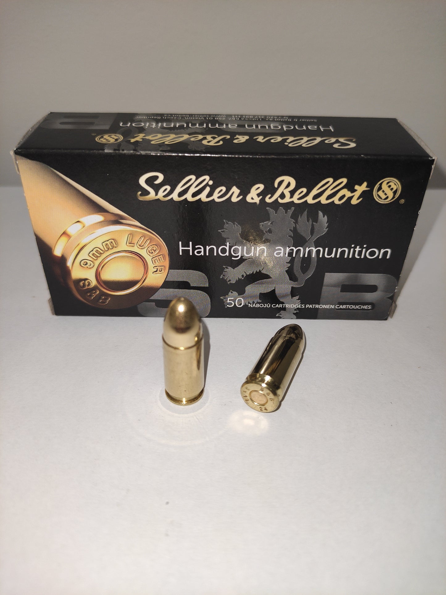 Amunicja 9mm LUGER 8,0g/124grs FMJ S&B