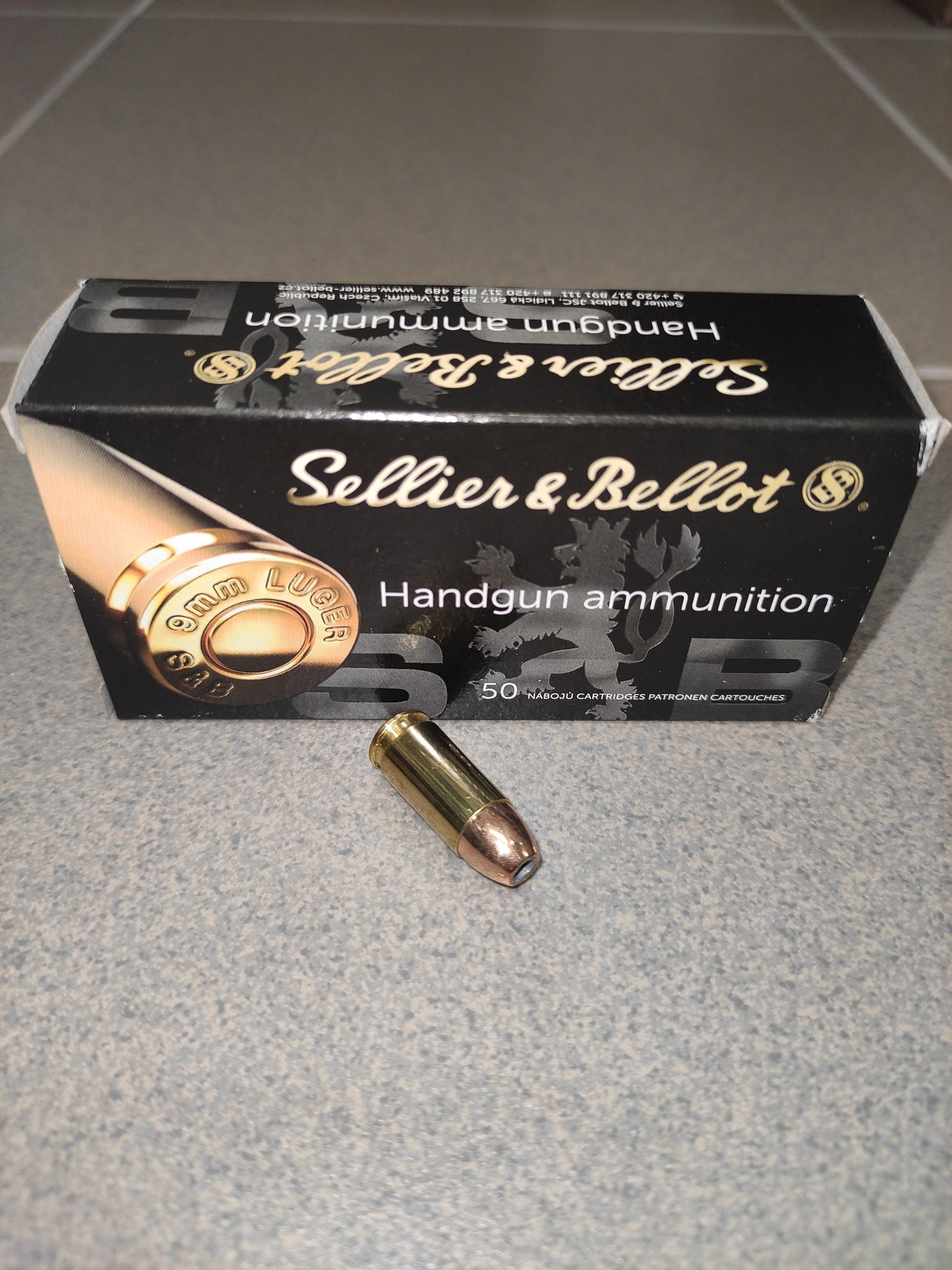 Amunicja 9mm LUGER 115grs/7,5g JHP S&B