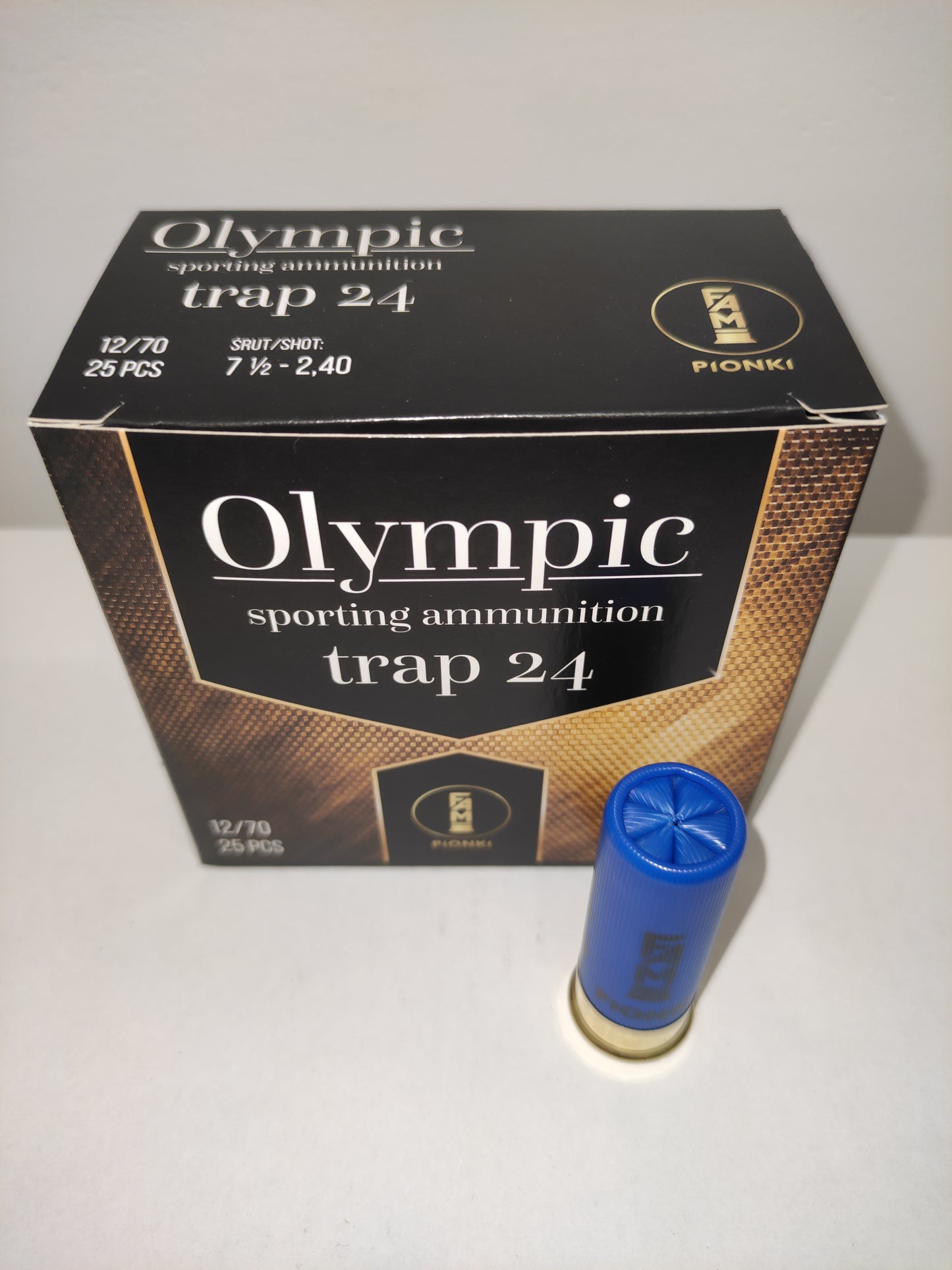 Amunicja 12/70 OLYMPIC TRAP 24g 7,5-2,40 FAM-PIONKI