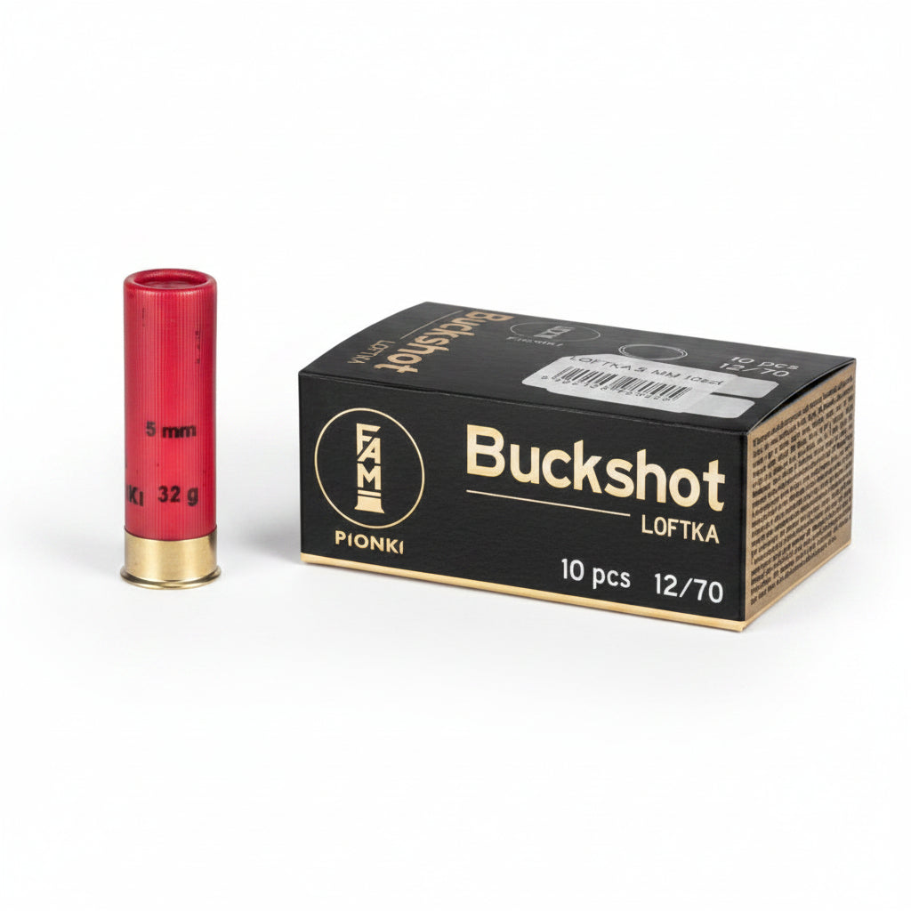 AMUNICJA 12/70 BUCKSHOT 5 mm 32g ZAT FAM-PIONKI