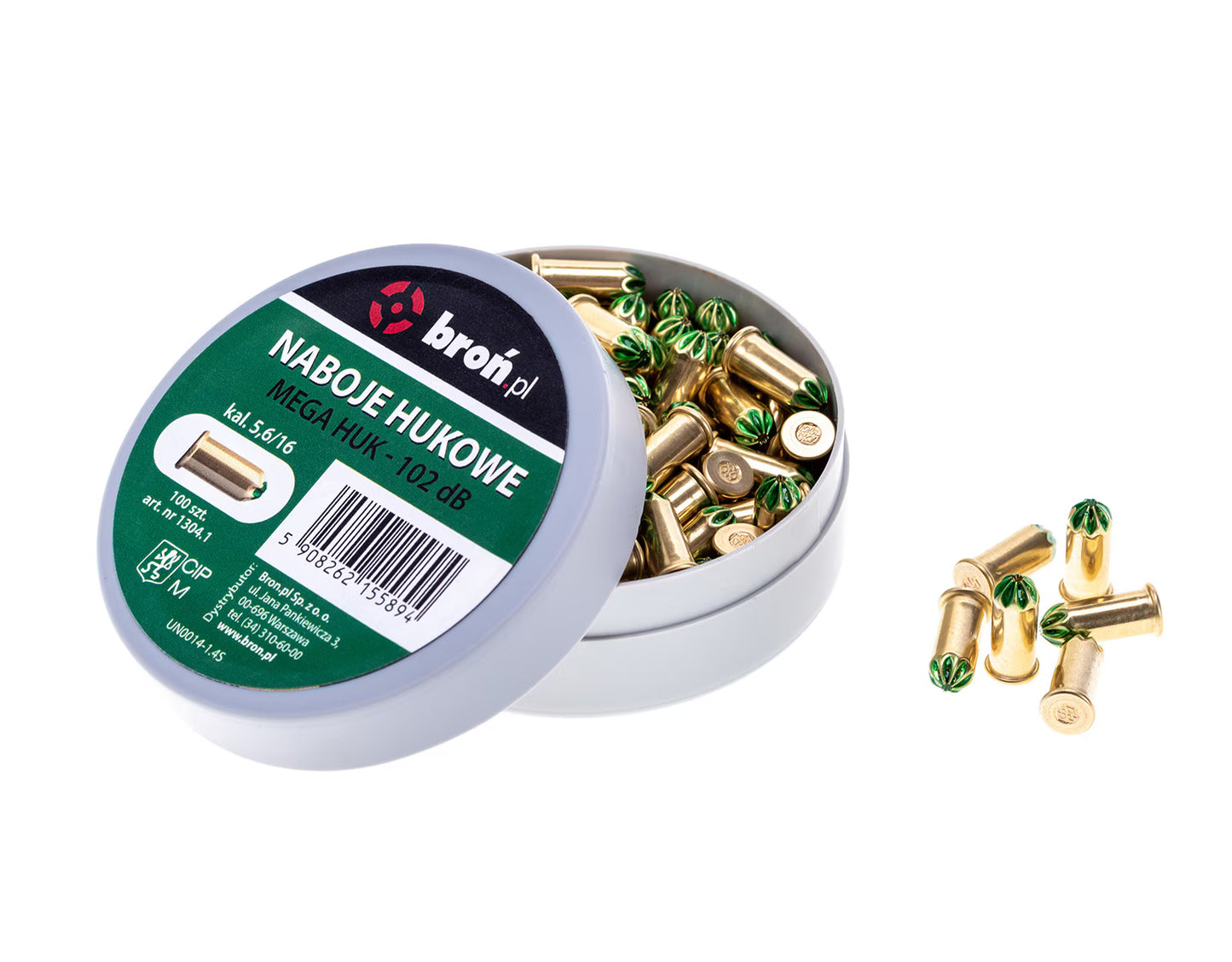 Naboje hukowe .22 Long Blank/6mm Mega Huk 100 szt.