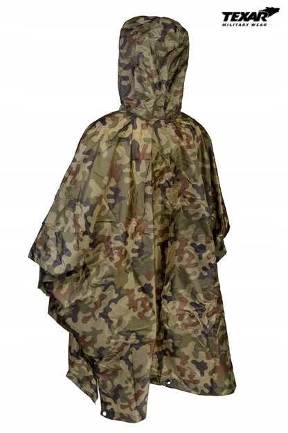 Poncho Texar r. uniwersalny wielokolorowy