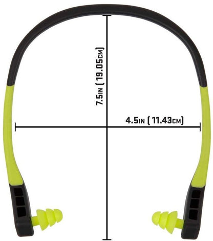 Allen Zatyczki do uszu ULTRX WAVE BANDED (22dB) szary/żółty 4102
