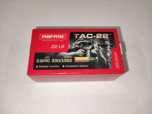 .22 LR TAC-22 2,6g 40gr NORMA