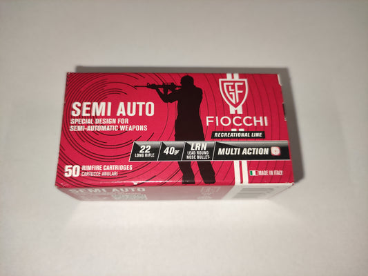 .22 LR SEMI AUTO 40gr LRN FIOCCHI