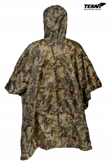 Poncho Texar r. uniwersalny wielokolorowy