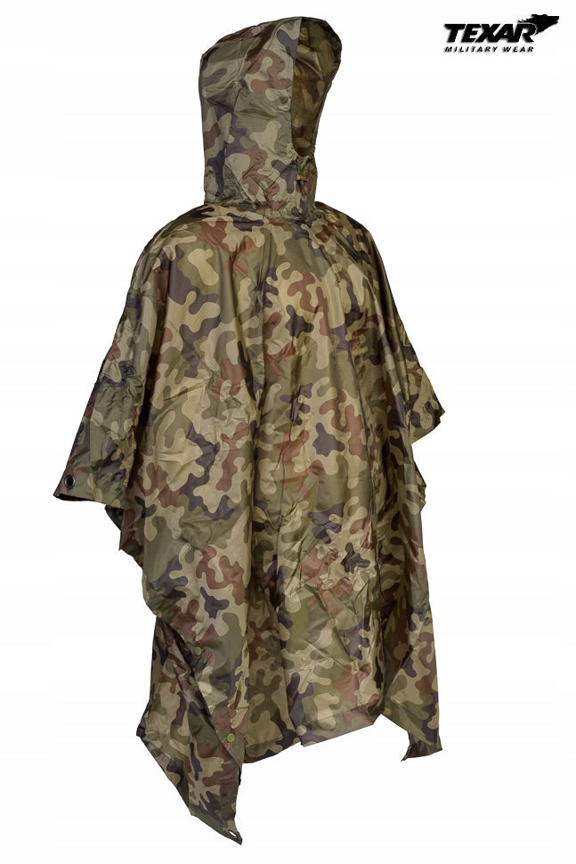 Poncho Texar r. uniwersalny wielokolorowy