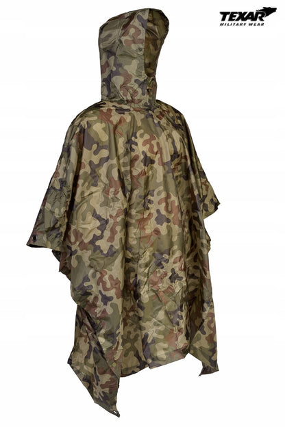 Poncho Texar r. uniwersalny wielokolorowy