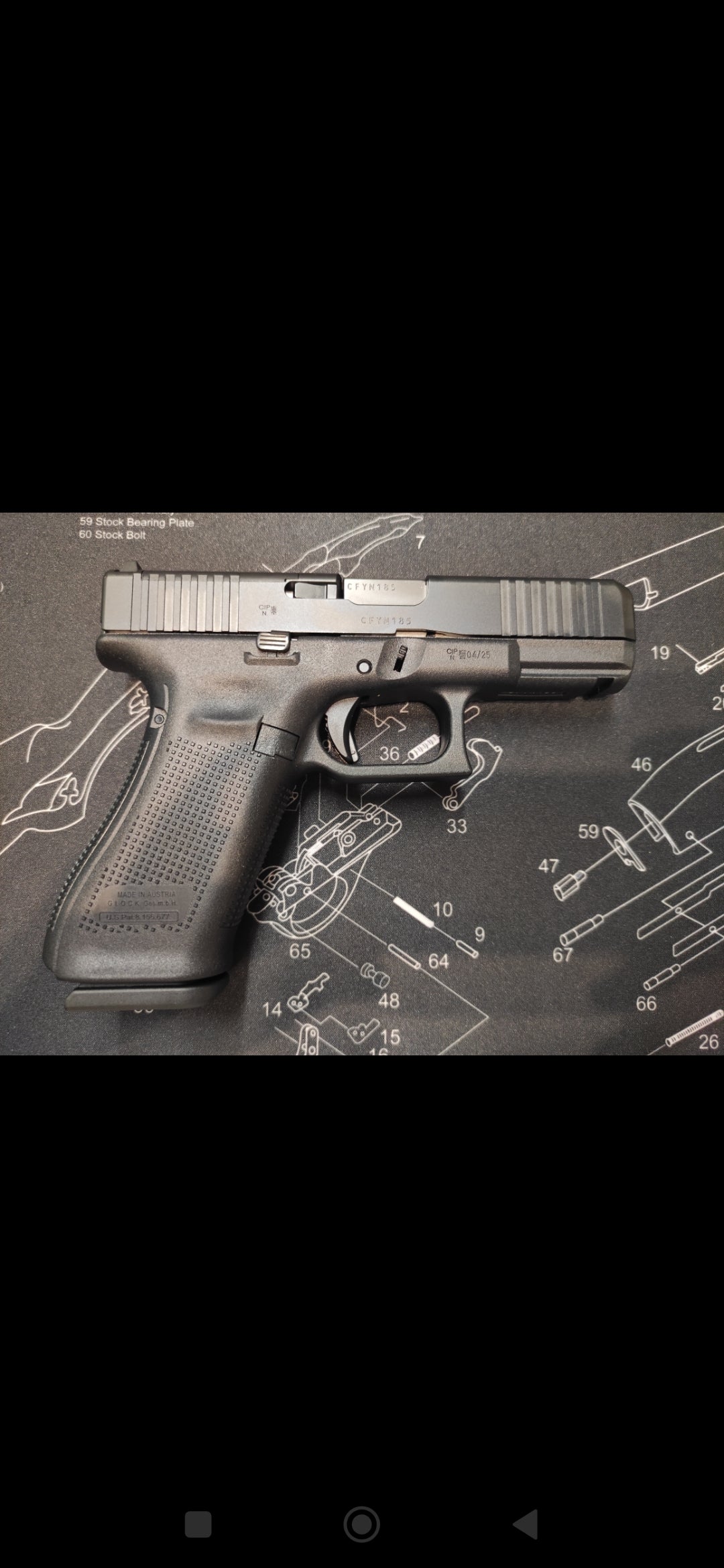Pistolet GLOCK 45 MOS/FS Gen.5 9x19mm