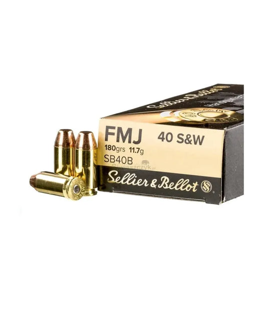 Amunicja Kal. .40 S&W FMJ 11,7g S&B