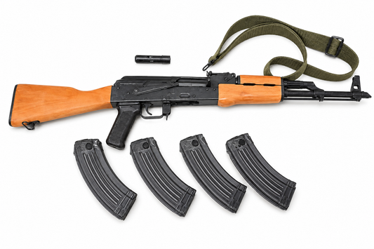 Karabinek AKM 7,62x39mm nowe wojskowe lufa chrom+4 stalowe magazynki