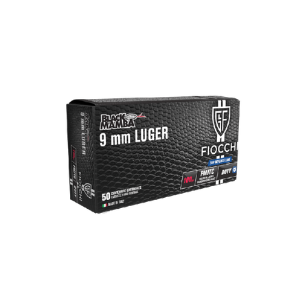 Amunicja 9mm LUGER FMJTC Fiocchi Black Mamba 100gr 435m/s Nowość!