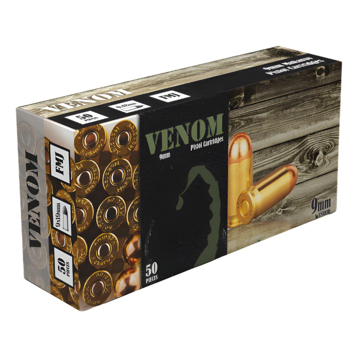 Amunicja 9x19mm 8.0g FMJ Venom 1000 szt.