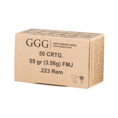 Amunicja GGG FMJ 223REM 55GR (op.50szt.)