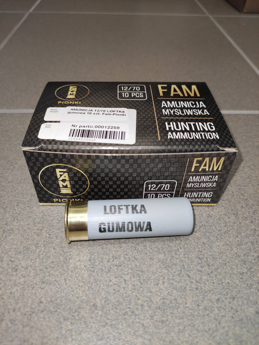 12/70 Loftka gumowa 10szt. FAM-PIONKI