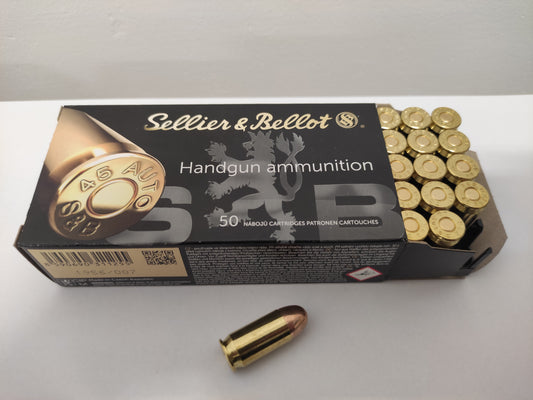.45 AUTO 230grs 14,9g FMJ S&B