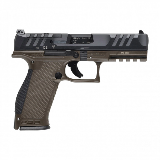 PISTOLET WALTHER PDP FS 4.5" OR INT OD GREEN PO PANTONE DPT KAL: 9X19MM