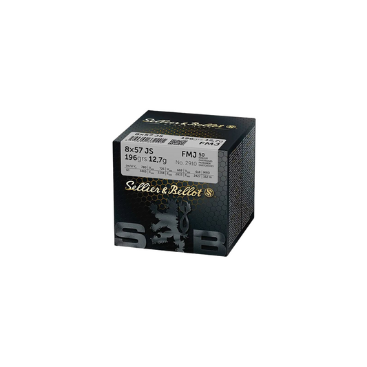 Amunicja 8x57 JS FMJ 12,7g/196 grs S&B opak. 50 szt.