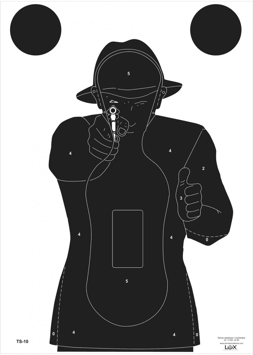 Tarcza TS-10 - Sylwetka czarna "FRANCUZ"