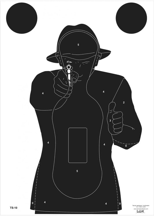Tarcza TS-10 - Sylwetka czarna "FRANCUZ"